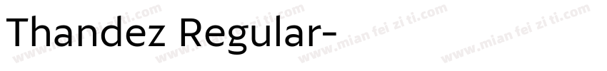 Thandez Regular字体转换